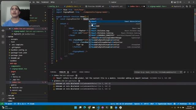 Raptor Stream #7: Exploring NextJS in Typescript, DaisyUI for the frontend смотреть онлайн