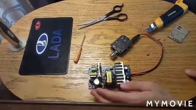 Усилитель для колонок с Алиэкспресс . Колонки 30 ватт. смотреть онлайн