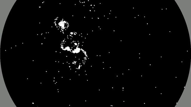 Полёт 3500 звёзд || симуляция гравитации смотреть онлайн