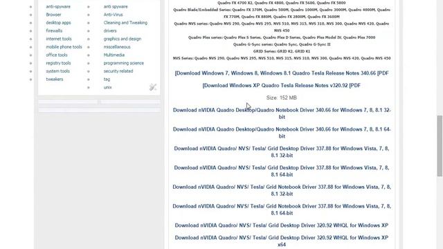Download nVIDIA Quadro Desktop/Quadro Notebook Driver 340.66 WHQL смотреть онлайн