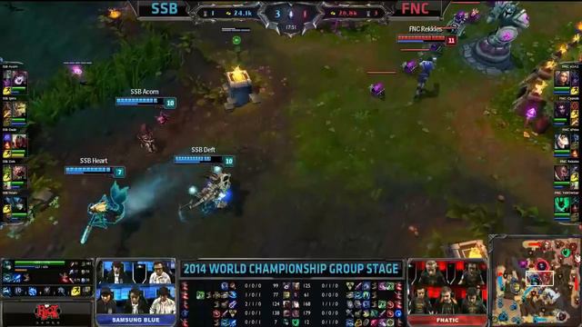 Samsung Blue vs Fnatic | Game 1 Group C S4 LOL World Championship 2014 Day 2 | SSB vs FNC D2G2 смотреть онлайн