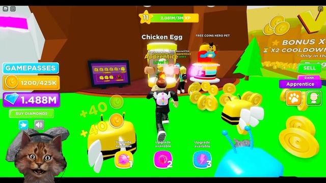 Играем в Симулятор героя монет ROBLOX Coins Hero Simulator смотреть онлайн