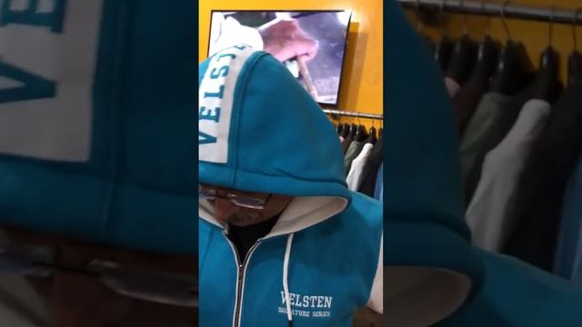 Versatile Men's Fleece Zip Hoody with Contrast Sleeve and Logo Tipping Draw-cord | Velsten Apparel смотреть онлайн