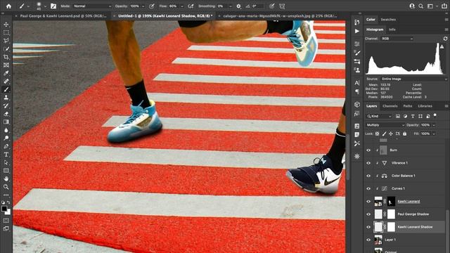 PG13 & Kawhi Running Away - Photoshop Composition Tutorial смотреть онлайн