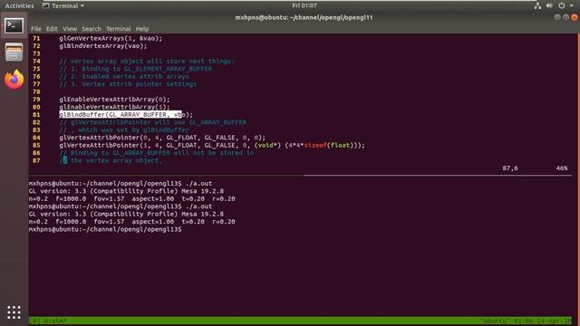 OpenGL. 9 - Vertex array object (сохраняем настройки для glDraw) смотреть онлайн
