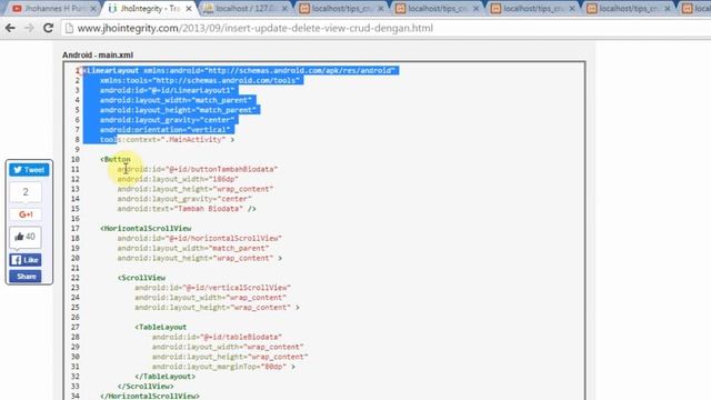 Android, Mysql, PHP, JSON - Insert, Update, Delete смотреть онлайн
