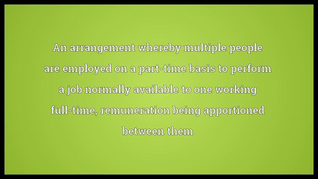 Job-sharing Meaning смотреть онлайн