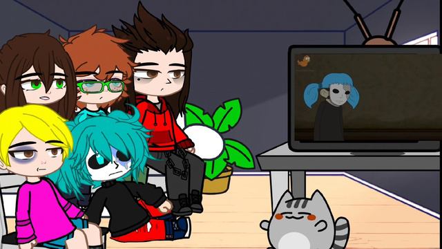 реакция салли фейс  и его друзей на Куплинов знакомится на салли - кромсали ||#SallyFace ||