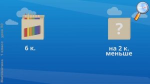 Математика 1 класс (Урок№50 - Решение задач в 2 действия.)