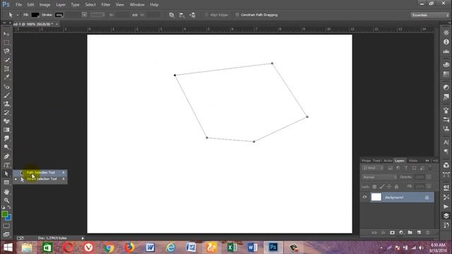 Adobe Photoshop Class - 6 (Type Tool, Path Tool, Shape Tool, Hand Tool, Zoom Tool) Etc Tool.
