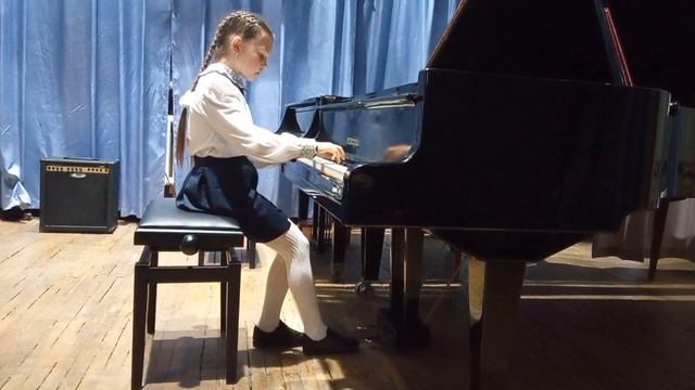 Минькова Карина, 2 класс, 8 лет, Х. Майер "Балетная сценка" смотреть онлайн