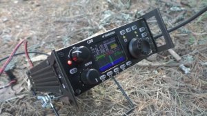 Летние встречи: Антенна треугольник и штырь на 14 МГц.