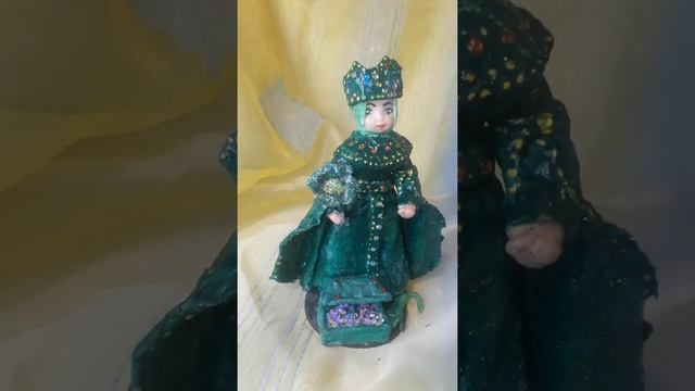 Ватная игрушка на елку своими руками. Хозяйка медной горы. смотреть онлайн