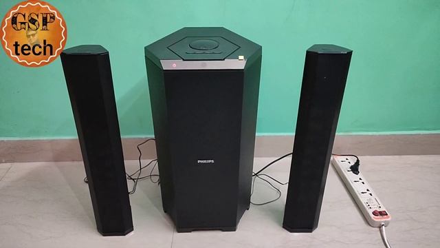 PHILIPS MMS8085B 2.1 CONVERTIBLE SPEAKER UNBOXING, REVIEW AND SOUND TEST, Hindi, GSP tech смотреть онлайн