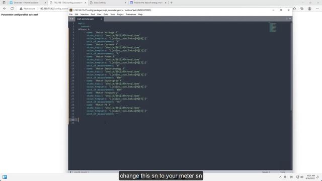 Integrate the Wi-Fi energy meter of IAMMETER into Home Assistant by MQTT смотреть онлайн