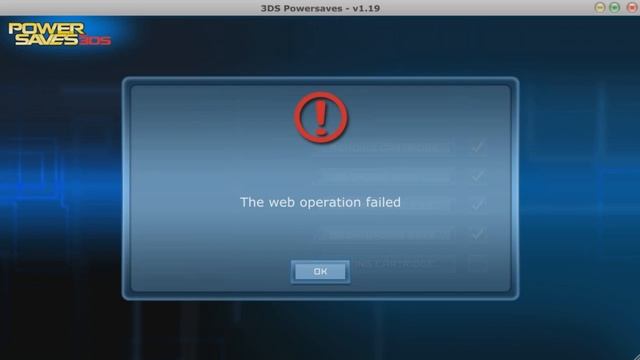 powersave - "web operation failed" error? смотреть онлайн