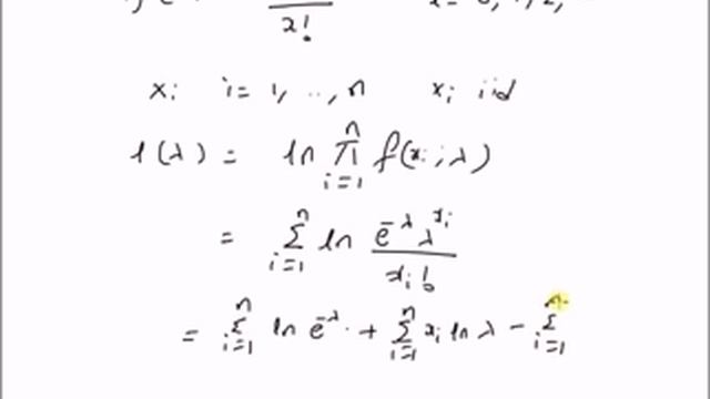 Maximum Likelihood estimation: Poisson distribution смотреть онлайн