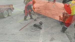 Устранение шелушения на бетонном покрытии.