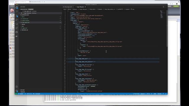 Converting An HTTP iApp Application to JSON-based Config Using the F5 Automation Config Converter смотреть онлайн