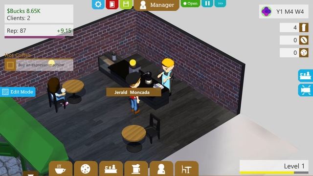 Coffee Shop Tycoon | Random Great Games #2 | This game is actually..... Fun? смотреть онлайн