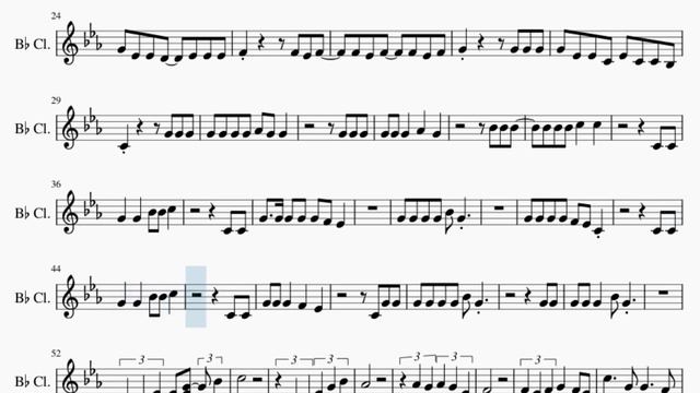 Clarinet Sheet Music: How to play Bungalow by Annett Louisan смотреть онлайн