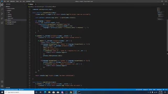 NodeJS Cli - Project Manager смотреть онлайн