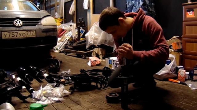 EPISODE2. DEAF. VW Golf 5 ремонт подвески, обзор смотреть онлайн