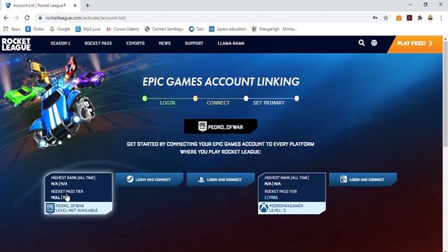 COMO VINCOLAR A CONTA DO ROCKET LEAGUE X FORTNITE | EVENTO LLAMA RAMA смотреть онлайн