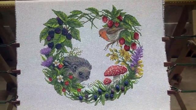 PANNA: "Летний венок" от СТАРТА до ФИНИША. Вышивка крестиком смотреть онлайн