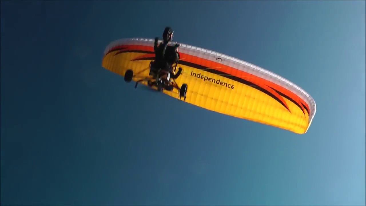 Учебные полеты параплана T-Fighter смотреть онлайн