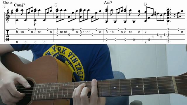 idontwannabeyouanymore (Billie Eilish) - Easy Fingerstyle Guitar Playthrough Tutorial With Tab смотреть онлайн