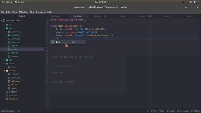 30. website #2 - creating model for Blog app (django 2 in Hindi) смотреть онлайн