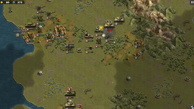 Glory of Generals: Pacific War walkthrough - Korean War (WTO): Civil War смотреть онлайн