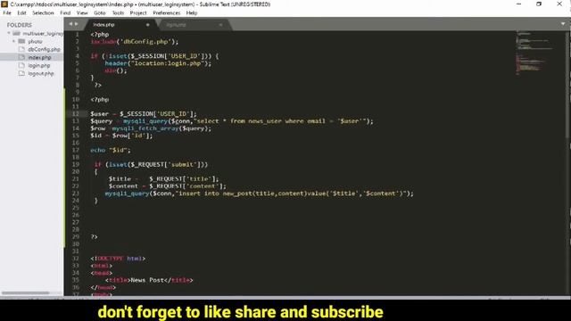 How to Fetch User wise Posts || User wise data fetch in PHP With Login || Multi user Login in PHP смотреть онлайн