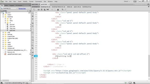 [Bootstrap CSS Frame Work] Bài 4. Grid System với Offsetting Columns смотреть онлайн