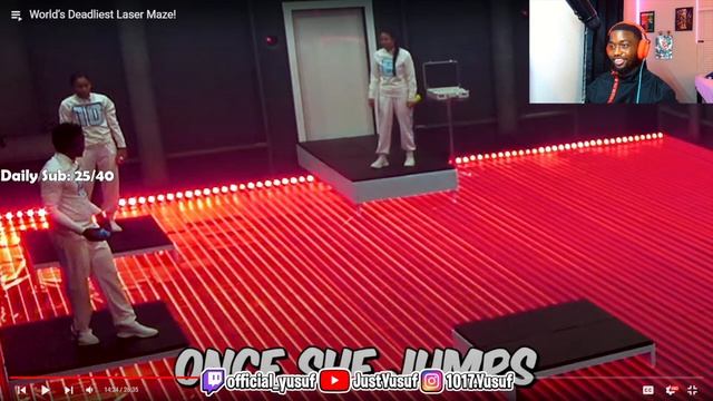 Reaction to MrBeast World’s Deadliest Laser Maze! смотреть онлайн