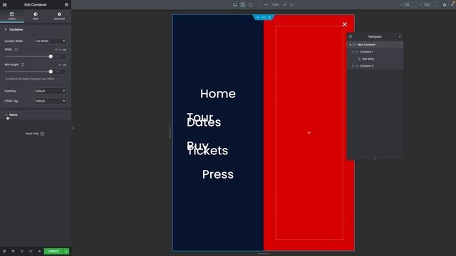 Full Screen Menu Elementor Pro FLEXBOX EDITION смотреть онлайн