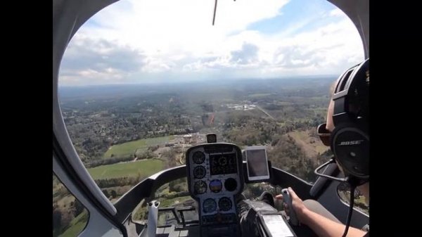 Cabri G2 Positioning Helicopter Flight - High Wycombe to Goodwood