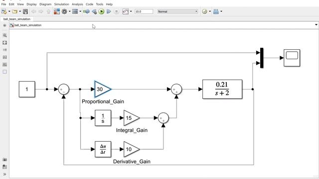 Simulink Matlab Simulation of Ball Beam Systems Using PID Control and Integral State Feedback смотреть онлайн