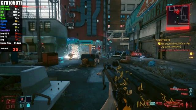 GTX 1050 Ti | Cyberpunk 2077 Patch 1.61 FSR 2.1 - 1080p Low, FSR All Settings смотреть онлайн