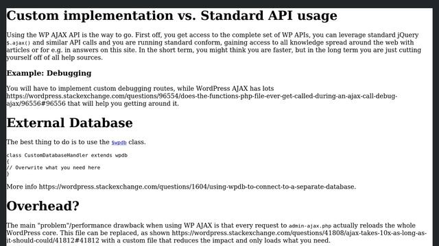 Wordpress: Creating Ajax backend for Specialised Page Template? Should admin-ajax.php be used? смотреть онлайн