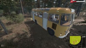 Bus world | Чернобыль, Сценарий 9 "Рыжий лес" | На желтом ПАЗике