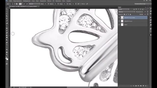 Ювелирная ретушь. Подвеска бабочка. Jewelry Retouching. Butterfly Pendant.