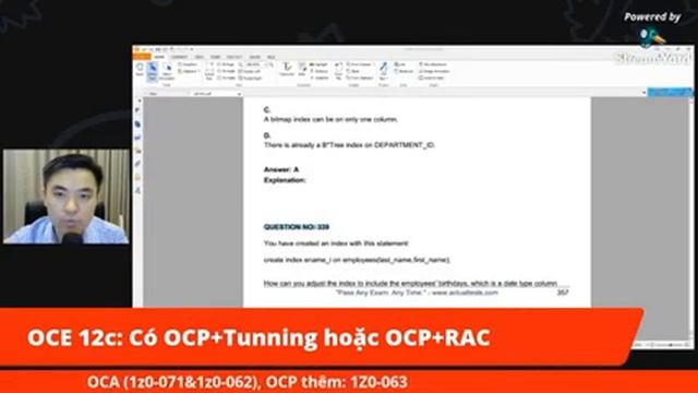 Live - Bí kíp Chinh phục chứng chỉ Oracle OCP step by step | Trần Văn Bình | Oracle DBA Việt Nam смотреть онлайн