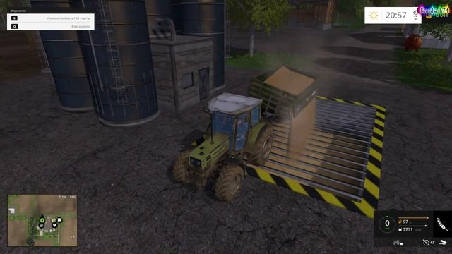 Farming Simulator 2015 - пашем, сеем и толкаем урожай ( Часть 2 ) смотреть онлайн