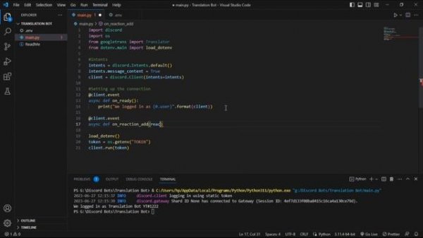Discord Translation Bot | How to make a discord bot | Discord
