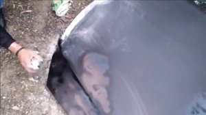 как выпрямить капот своими руками