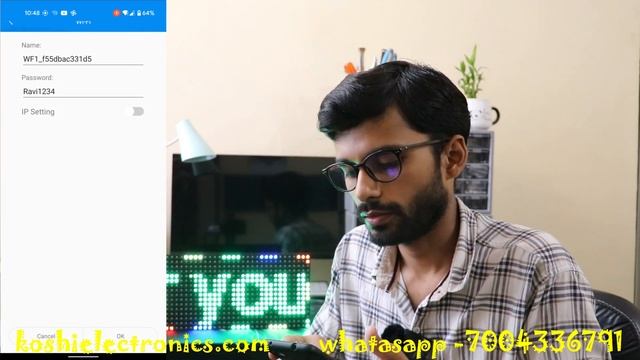 How to change P10 WiFi display password | Huidu controller setting | Hindi | koshielectronics смотреть онлайн