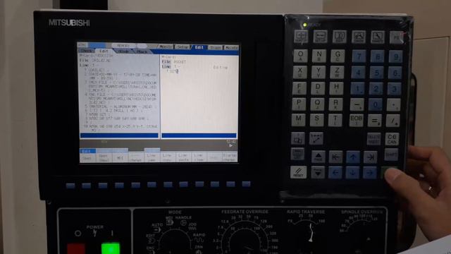 Manual Program Square Pocket CNC Milling Mitsubishi M70 смотреть онлайн