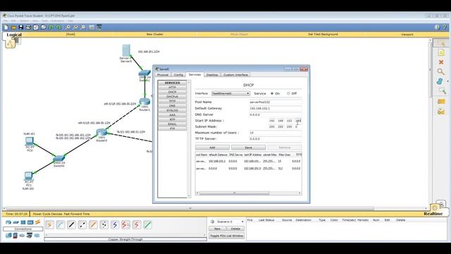 Урок 31 Cisco Packet Tracer. IP адрес от DHCP сервера, находящегося в сети "другого" маршрутизатора смотреть онлайн